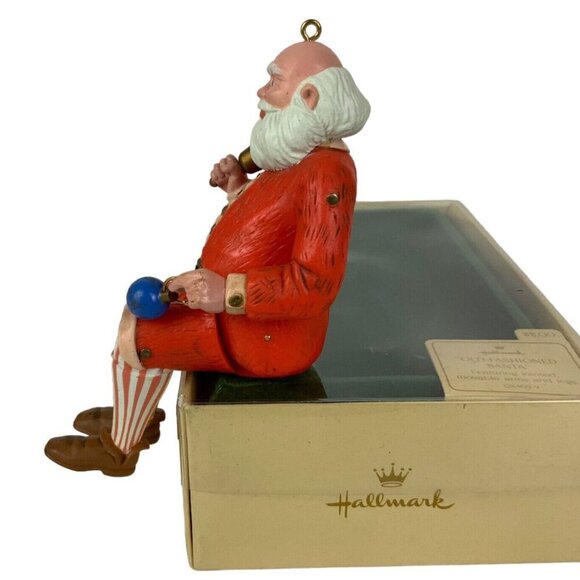 Hallmark Keepsake 1983 Old-Fashioned Santa Ornament With Movable Arms & Legs - Picture 3 of 9